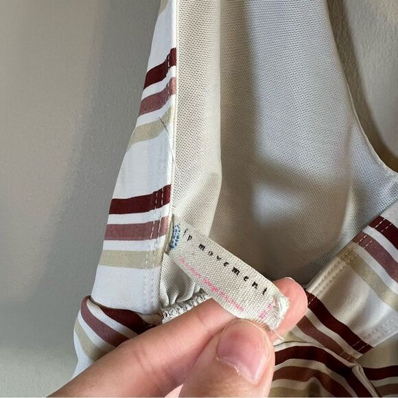 ✨ FP Movement Gidget Sports Bra Ivory Combo Striped Medium - Picture 8 of 9